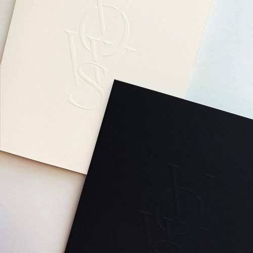 CT0523-WD-09GT_1 Vow Books 4.25 x 5. inch - Deluxe Vow Books for Wedding - 1 Charcoal, 1 Vellum Vow Books His and Hers - Embossed Sole Paper Co Vow Books - Keepsake Vow Book Set - Black/ Light Cream