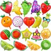 28 Pcs Summer Fruit Foil Aluminum Helium Balloons for Tutti Fruit Party Decorations Tropical Strawberry Watermelon Jumbo Balloons for Wedding Birthday Shower Party Supplies 18 Inch