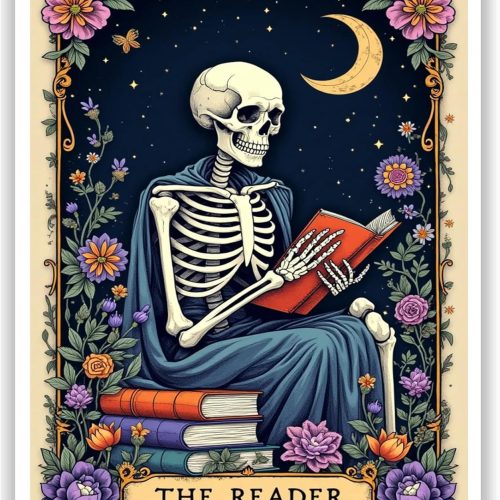 CT0604-PBN-58GT_1 HITO Skull Paint by Numbers Kit for Adults - Skeleton Adult Paint by Number Kits for Gift Home Wall Decor 16x20 Inch