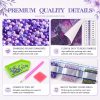 AuraDraw Witch Hat Diamond Art Kits for Adults, Halloween Book Diamond Painting Kits for Adults, Round Full Drill Diamonds for Home Decor-12x16inch