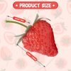 CT07018AF148GT_2 20 Pieces Artificial Strawberries Fake Strawberries Lifelike Red Realistic Plastic Fruit for Kitchen Party Decoration Photo Prop,S Size
