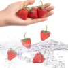 CT07018AF148GT_4 20 Pieces Artificial Strawberries Fake Strawberries Lifelike Red Realistic Plastic Fruit for Kitchen Party Decoration Photo Prop,S Size