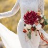 CT0811ZRA374GT_4 Briful 6 Pcs Burgundy Artificial Mums for Outdoors Fall – 25.6’’ Long Stem Faux Chrysanthemums, Large 6’’ Silk Fall Flowers for Wedding Bouquets, Centerpieces, Porch Décor, Indoor Home Decoration