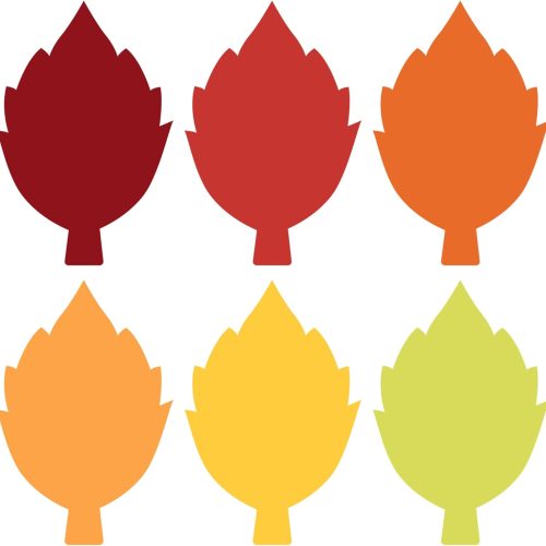 60 PCS Fall Cutouts for Bulletin Board Decoration, Maple Leaves Autumn Leaf Paper Cut Outs for Thanksgiving Fall Autumn Party Office Home School Classroom Bulletin Board Decoration