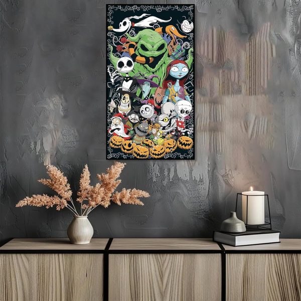 Halloween Diamond Art Kits for Adults, Diamond Painting Kits for Beginner | DIY 5D Large Diamond Dots Round Full Drill Crafts for Gem Art Dot Art for Adults Home Wall Decor for Teens Boys 15 .7×27.5in