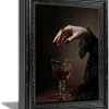 CT12054CT_1 EIDHFBFJ Gothic Dark Academy Wall Art Blood Chalice Vampire Painting Victorian Gothic Wall Decor Moody Macabre Print Artwork for Living Room Bedroom Home Decoration 9x11 in