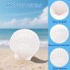 CT16060CT_3 36PCS Natural Scallop Shells for Crafts, 2-3 in White Seashells for Paint | For DIY, decorating, Painting, coastal decor, beach wedding and ocean-themed parties; smooth, flat surfaces arrive cleaned.