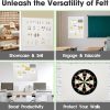 47"x35" Cork Boards for Walls, 12 Pack Bulletin Board for Office | Large Felt Wall Tiles, 48 Safe Removable Adhesive Tabs, No-Drill Install, 60 Push Pins Included, Light Camel