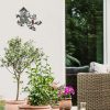 CT1of4GT_4 Peryiter Birds Wall Metal Decor Outdoor Art Hanging Metal Tree with Birdhouse for Living Room Tree Leaf Wall Decor for Indoor Outdoor Garden(Brown)