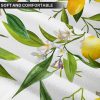 Emvency Throw Pillow Covers Summer Elegant Green Jungle Leaf Floral Lemon Flowers Leaves 18x18 Inch Cushion Pillowcase Sofa Square Print