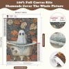 SENQAO Ghost Diamond Painting Kits for Adults, 5D Halloween Diamond Art Kits for Adults Beginner, DIY Full Drill Black Cat Diamonds Paintings Gem Art and Crafts Kit Home Decor Gift 12x16inch