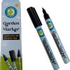 2 Pack Garden Marker Pen Permanent Markers Black (UV Fade Resistant Marker Pens for Plant Markers Garden Markers Waterproof Pen Black Markers Outdoor Marker for Garden Plant Labels 0.8mm)