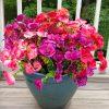 12 Pack Artificial Hibiscus Flowers UV Resistant Fake Silk Flowers for Outdoors Hanging Baskets Porch Patio Garden Decor Faux Tropical Plants