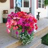 12 Pack Artificial Hibiscus Flowers UV Resistant Fake Silk Flowers for Outdoors Hanging Baskets Porch Patio Garden Decor Faux Tropical Plants