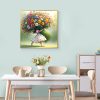 CT62534CT_3 Ekuxom Diamond Art Kits for Adults-5D Flower Diamond Painting 14x14 inch | Girl DIY Round Full Drill Diamond Art Flowers for Adults Gem Art Wall Decor