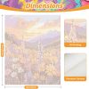 KEYIFA Paint by Numbers Kit for Adults, Flower Beds Paint-by-Number-Kits on Canvas for Beginner Without Framed, Nature Acrylic Painting Set DIY Art Craft for Home Wall Decor (16x20 Inch)