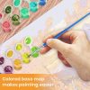 KEYIFA Paint by Numbers Kit for Adults, Flower Beds Paint-by-Number-Kits on Canvas for Beginner Without Framed, Nature Acrylic Painting Set DIY Art Craft for Home Wall Decor (16x20 Inch)