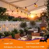 Halloween Orange String Lights, 25Ft G40 Outdoor Halloween Decorations Lights with 27 LED Shatterproof Orange Globe Bulbs, Hanging Patio Lights for Christmas Backyard Holiday Fall Party Garden Decor