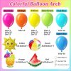 CTAC39CT_2 125pcs Pool Party Balloon Arch Kit with Green Blue Orange Hot Pink Yellow Beach Ball Balloons for Beach Hawaiian Luau Tropical Birthday decorations