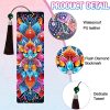 Wivico 6Pcs Diamond Art Painting Bookmarks Kits for Adults,7.9 * 2.4in Large PU Beginner DIY Paint By Numbers Kit with Tassels,Made with 5D Gem Dot Craftsmanship for Bibliophile Gifts(Mandala)