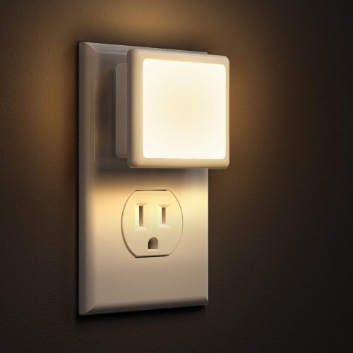 CTD-GR-055GK_1 L LOHAS LED Night Lights Plug into Wall 2-Pack, 0.3W Plug in Night Light | Dusk to Dawn, 3000K Soft White, Bright Nightlight Auto-on/off, for Adults Kids Room Bedroom Bathroom Hallway Kitchen, Non-Dim