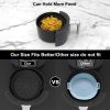 Round Silicone Air Fryer Liners 3Pack, Ninja AF101 & AF161 Silicone Liners for 4-5.3QT, Reusable Air Fryer Accessories Food Grade Liners, Compatible with Ninja, COSORI, Tefal, Bear, Chefman