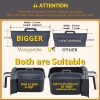 Collapsible 2-Pack Air Fryer Silicone Liners for 8QT & 10QT NINJA Foodi Dual, Reusable Rectangular Silicone Basket Pot for Air Fryer Accessories (Gray)