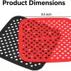 Air Fryer Silicone Liners,2 Pack 8.5 Inch Reusable Food-Grade Silicone Mat, Non-stick Heat Resistant Air Fryer Accessories