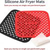 Air Fryer Silicone Liners,2 Pack 8.5 Inch Reusable Food-Grade Silicone Mat, Non-stick Heat Resistant Air Fryer Accessories