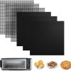 for Ninja Foodi Reusable Air Fryer Liners 12x12inch Non-Stick，Bottom of Toaster Oven Mat,3x Liners + 3x Mesh Sheets, Baking/Microwave/Grill,450°F,Pre-Cut Square for SP101/SP201/SP301/SP351