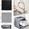 for Ninja Foodi Reusable Air Fryer Liners 12x12inch Non-Stick，Bottom of Toaster Oven Mat,3x Liners + 3x Mesh Sheets, Baking/Microwave/Grill,450°F,Pre-Cut Square for SP101/SP201/SP301/SP351