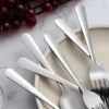 Unokit 24-Piece Spoons and Forks Set Silverware Set - Forks and Spoons Food Grade Stainless Steel Silverware for Home, Kitchen and Restaurant, 12-Fork and 12-Spoon, Mirror Polished&Dishwasher Safe