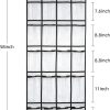 CTD-GR-1501GK_2 SAVERHO Over the Door Shoe Organizer, Hanging Shoe Organizer with 24 Mesh Large Pockets Door Shoe Rack Organizer for Men Women Kids Hanging Shoe Storage Bag.(White