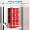Magnetic Spice Rack, AUVAHOX Strong Magnetic Shelf with 4 Removable Hooks, Perfect Space Saver for Small Kitchen/ Apartment, Awesome Metal Cabinet for Holding Spices, Jars, Bottle(White, 2Pack)