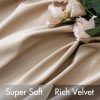 CTD-GR-184GK_4 MIULEE Velvet Curtains 84 inches 2 Panels - Luxury Blackout Curtains for Bedroom Living Room Thermal Insulated Super Soft Window Drapes Rod Pocket & Back Tab, Camel Beige, W52 x L84 inches