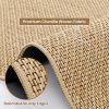 CTD-GR-2101_4 Kitchen Rugs and Mats, Non Slip Washable Set of 2 PCS, Absorbent Kitchen Mats for Floor, Kitchen Runner Rug, Rubber Backing, for Kitchen Decor, Front of Sink(Khaki, 20’’x 32’’+ 20’’x 47’’)