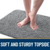 OLANLY Dog Door Mat for Muddy Paws 36x24, Absorbs Moisture and Dirt, Absorbent Non-Slip Washable Doormat, Quick Dry Chenille Mud Mat for Dogs, Entry Indoor Entryway Carpet for Inside Floor, Grey