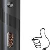 CTD-GR-469GK_1 CIRCLE JOY Electric Pepper Mill Grinder, Top-Refill Rechargeable Black Pepper Grinder with Upgraded Large Capacity for Home BBQ, Adjustable Coarseness, Led Light