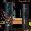 CTD-GR-469GK_2 CIRCLE JOY Electric Pepper Mill Grinder, Top-Refill Rechargeable Black Pepper Grinder with Upgraded Large Capacity for Home BBQ, Adjustable Coarseness, Led Light