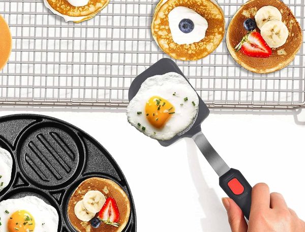 CTD-GR-916_2 Mixed 5 Piece Silicone Spatula Set, 600F Heat-Resistant No-Melt Rubber Spatula Handle and Blade - Kitchen Cooking Utensils for Nonstick Cookware, Spatula Turner for Egg,Pancake,Burger- Dishwasher Safe