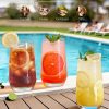 Echubao16 oz Drinking Glasses Set of 8, Highball Glasses, Tall Water Glasses, Lead-Free Crystal Glassware, Glass Cups for Mojito, Cocktail, Juice, Bar, Kitchen & Everyday Use