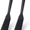 2 Pack Silicone Thin Omelet Turner, Heat Resistant Crepe Spatula for Nonstick Cookware, Pancake Spatula for Egg Cake Pizza Steak Omelet Crepes (Black)