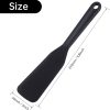2 Pack Silicone Thin Omelet Turner, Heat Resistant Crepe Spatula for Nonstick Cookware, Pancake Spatula for Egg Cake Pizza Steak Omelet Crepes (Black)