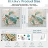 DIADAY Sea Turtle Special Shape Diamond Art Kits for Adults, 5D Turtle Diamond Painting Kits, DIY Crystal Rhinestones Diamond Art Crafts for Adult, Home Wall Decor Gift 12 X 12inch