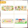 CTFO35CT_4 Patelai 10 Pcs Unfinished Hanging Wood Sign 9.8 x 3.9 Inch Rectangle Blank Wooden Plaque Blank Hanging Wooden Slices Banners with Ropes for Painting Writing DIY Home Crafts (2 Styles)
