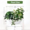 Fake Plants 11.8" Artificial Potted Plant Assorted Faux Plants in Pot Silk Plants Artificial Plants Indoor for Home Living Room Bedroom Bathroom Office Desk Table Centerpieces Shelf Greenery Decor