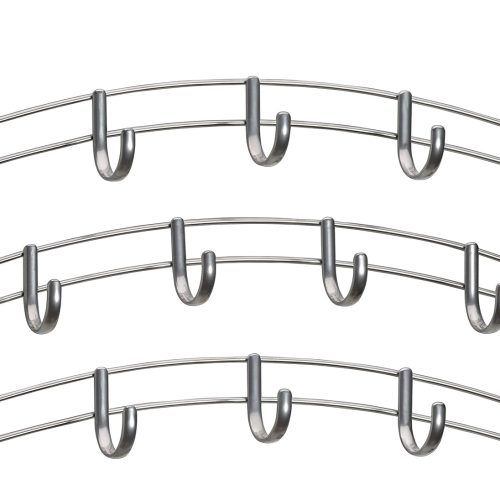 LYNK PROFESSIONAL® HOME™ Over the Door Hooks - 14 Hook – Over the Door Coat Rack - Over the Door Hanger - Hanging Towels or Clothes - Bathroom, Bedroom, Laundry Room - Lifetime Ltd. Warranty, Platinum