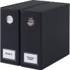2 Pack Sheet Organizers - Foldable Sheet Set Organizer, King/Queen - Black | Storage Organizer for Linen Closet, Folder Keeper with Window XL, Blanket, Duvet & Pillowcases Dustproof Bedding Container