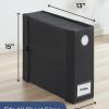 2 Pack Sheet Organizers - Foldable Sheet Set Organizer, King/Queen - Black | Storage Organizer for Linen Closet, Folder Keeper with Window XL, Blanket, Duvet & Pillowcases Dustproof Bedding Container