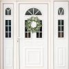 CTPAR-S-060_4 Pinkpum 20'' Eucalyptus Wreath for Front Door, Porch, Window - Green Decor for Home, Farmhouse - Spring, Summer, Fall, All Seasons | Front Door Porch Window Greenery Boho Farmhouse Rustic All Year Outside Welcome Home Decorations Gift for Housewarming